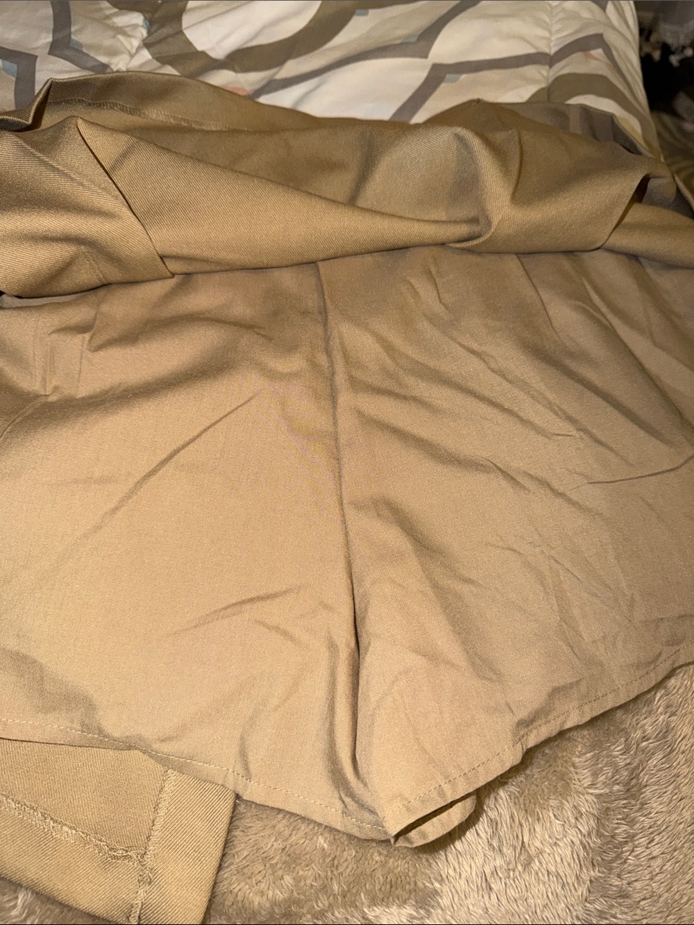 ZARA Beige Women's High Waisted Cargo Skort with Pockets - Size L - NEW - Picture 11 of 11